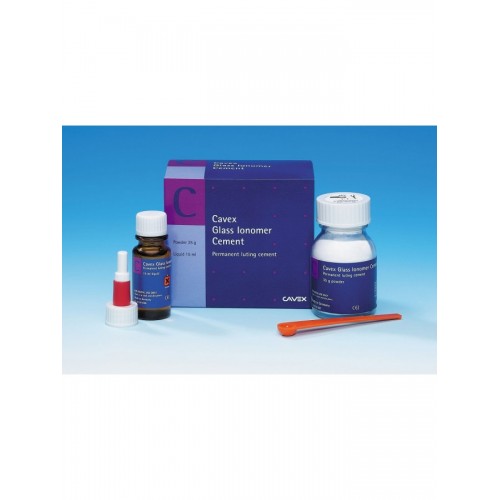 CAVEX GLASS IONOMER CIMENT: CIMENT DE SCELLEMENT DÉFINITIF À BASE DE VERRE IONOMÈRE
