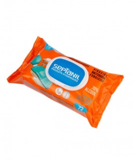 LINGETTES DESINFECTANTES POUR DISPOSITIFS NON INVASIFS 12 pcs SEPTANIL