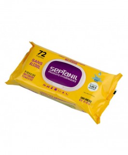 LINGETTES DÉSINFECTANTES MULTIUSAGE SANS ALCOOL 12  PCS
